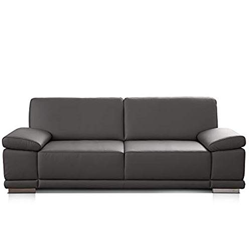 CAVADORE 3-Sitzer Sofa Corianne in Kunstleder / Leder-Couch in hochwertigem Kunstleder und modernem Design / Mit Armteilfunktion / 217 x 80 x 99 / Kunstleder grau CAVADORE 3-Sitzer Sofa Corianne in Kunstleder / Leder-Couch in hochwertigem Kunstleder und modernem Design / Mit Armteilfunktion / 217 x 80 x 99 / Kunstleder grau von CAVADORE