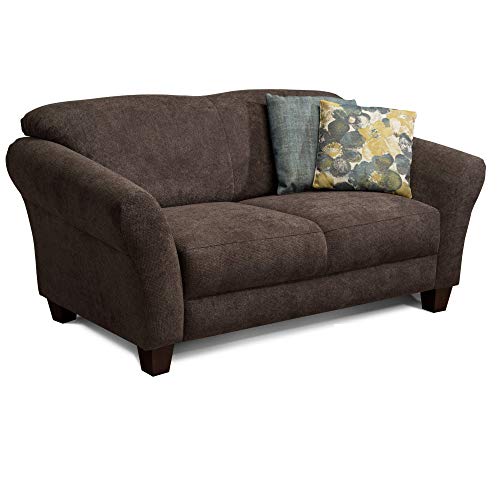 CAVADORE 2-Sitzer Gootlaand / Großes Sofa im Landhausstil / Mit Federkern / 163 x 89 x 84 / Dunkelbraun von CAVADORE