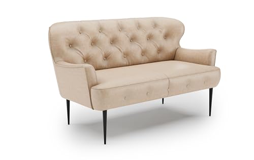 CAVADORE 2-Sitzer Küchensofa Amba, Trendige Sitzbank für Küche oder Esszimmer / 153 x 97 x 87 / Hochwertiges Mikrofaser: Beige CAVADORE 2-Sitzer Küchensofa Amba, Trendige Sitzbank für Küche oder Esszimmer / 153 x 97 x 87 / Hochwertiges Mikrofaser: Beige von CAVADORE