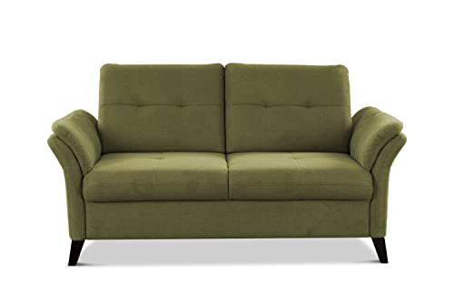 CAVADORE 2er Sofa Grönland / Skandinavische 2-Sitzer-Couch mit Federkern + Sitztiefenverstellung / 173 x 90 x 102 / Flachgewebe, Grün CAVADORE 2er Sofa Grönland / Skandinavische 2-Sitzer-Couch mit Federkern + Sitztiefenverstellung / 173 x 90 x 102 / Flachgewebe, Grün von CAVADORE