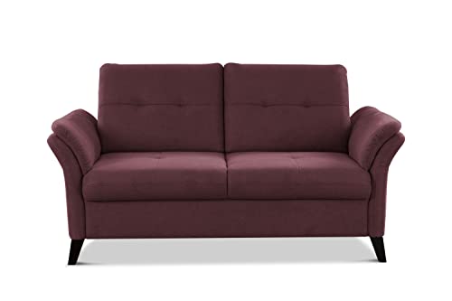CAVADORE 2er Sofa Grönland / Skandinavische 2-Sitzer-Couch mit Federkern + Sitztiefenverstellung / 173 x 90 x 102 / Flachgewebe, Rot CAVADORE 2er Sofa Grönland / Skandinavische 2-Sitzer-Couch mit Federkern + Sitztiefenverstellung / 173 x 90 x 102 / Flachgewebe, Rot von CAVADORE