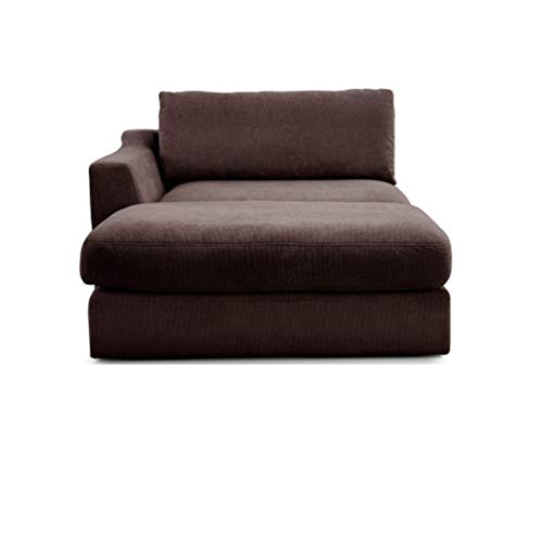 CAVADORE Sofa-Modul "Fiona" Longchair mit Armteil links / XXL-Recamiere passend zur Couchgarnitur Fiona / 139 x 90 x 199/Webstoff dunkelbraun CAVADORE Sofa-Modul "Fiona" Longchair mit Armteil links / XXL-Recamiere passend zur Couchgarnitur Fiona / 139 x 90 x 199/Webstoff dunkelbraun von CAVADORE