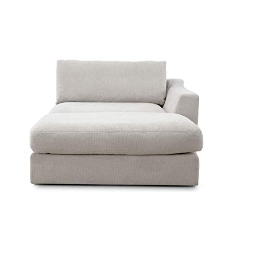 CAVADORE Sofa-Modul "Fiona" Longchair mit Armteil rechts / XXL-Recamiere passend zur Couchgarnitur Fiona / 139 x 90 x 199 /Webstoff beige CAVADORE Sofa-Modul "Fiona" Longchair mit Armteil rechts / XXL-Recamiere passend zur Couchgarnitur Fiona / 139 x 90 x 199 /Webstoff beige von CAVADORE