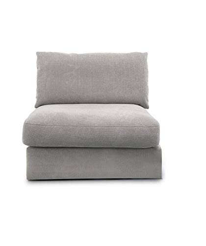 CAVADORE Sofa-Modul "Fiona" Sitzelement mit Rücken / XXL- Sessel mit Rückenlehne / 94 x 90 x 112 / Webstoff hellgrau CAVADORE Sofa-Modul "Fiona" Sitzelement mit Rücken / XXL- Sessel mit Rückenlehne / 94 x 90 x 112 / Webstoff hellgrau von CAVADORE