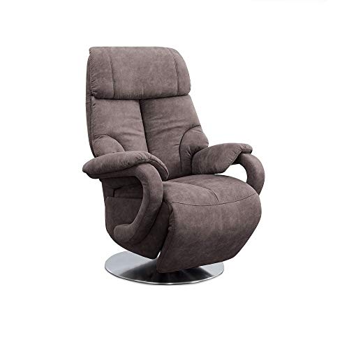 CAVADORE TV-Sessel Istanbul / Fernsehsessel mit manuell verstellbarer Relaxfunktion / 80 x 115 x 79 / Lederoptik: Grau CAVADORE TV-Sessel Istanbul / Fernsehsessel mit manuell verstellbarer Relaxfunktion / 80 x 115 x 79 / Lederoptik: Grau von CAVADORE