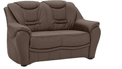 Cavadore 2-Sitzer Bansa mit Federkern / Polstercouch in Leder / 148 x 94 x 95 / Echtleder Graubraun Cavadore 2-Sitzer Bansa mit Federkern / Polstercouch in Leder / 148 x 94 x 95 / Echtleder Graubraun von CAVADORE