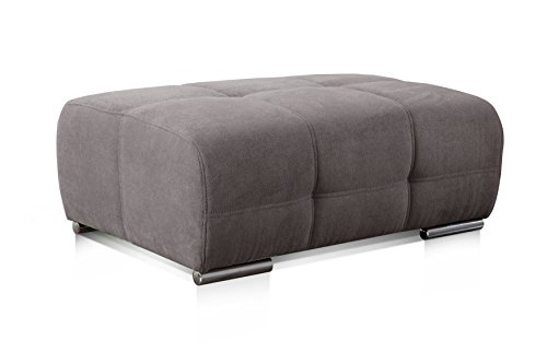 CAVADORE Polsterhocker Mistrel mit Steppung / Sofa-Hocker im modernen Design / Passend zur Polsterserie Mistrel / 109 x 42 x 73 / Kati Fango von CAVADORE