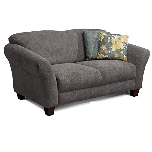 CAVADORE 2-Sitzer Gootlaand / Großes Sofa im Landhausstil / Mit Federkern / 163 x 89 x 84 / Grau von CAVADORE