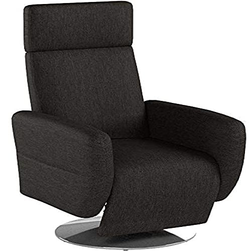 Cavadore TV-Sessel Cobra / Fernsehsessel mit Liegefunktion, Relaxfunktion / Stufenlos verstellbar / Ergonomie M / Belastbar bis 130 kg / 71 x 110 x 82 / Braun von CAVADORE