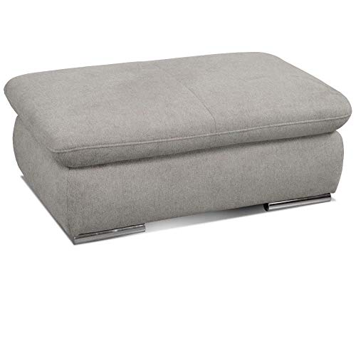 Cavadore Hocker Alkatraz / Polsterhocker passend zum Ecksofa oder zur Wohnlandschaft Alkatraz / Modernes Design / 101 x 43 x 68 / Hellgrau Cavadore Hocker Alkatraz / Polsterhocker passend zum Ecksofa oder zur Wohnlandschaft Alkatraz / Modernes Design / 101 x 43 x 68 / Hellgrau von CAVADORE