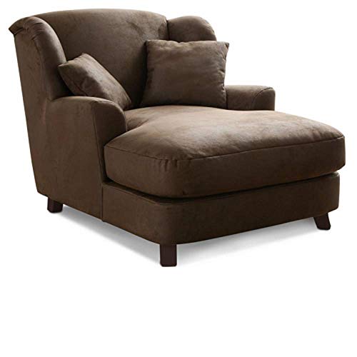 Cavadore XXL-Sessel Assado / Großer Polstersessel mit Holzfüßen und großer Sitzfläche / Inkl. 2 Zierkissen / 109 x 104 x 145 / Lederoptik Dunkelbraun Cavadore XXL-Sessel Assado / Großer Polstersessel mit Holzfüßen und großer Sitzfläche / Inkl. 2 Zierkissen / 109 x 104 x 145 / Lederoptik Dunkelbraun von CAVADORE
