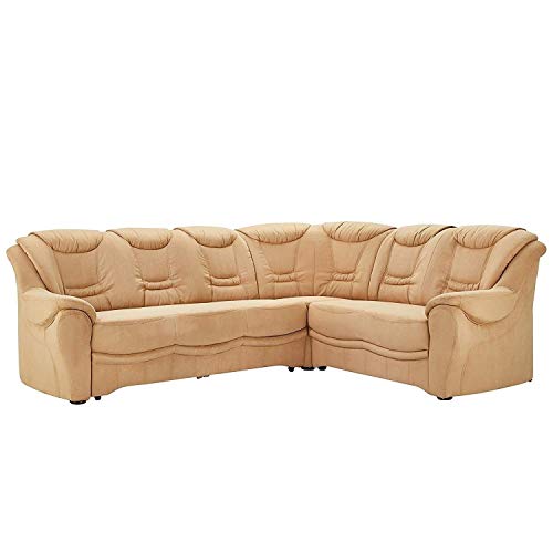 Cavadore Ecksofa Bansa mit Bettfunktion / Polsterecke mit Ottomanen, Mikrofaser braun, 265 x 94 x 215 cm Cavadore Ecksofa Bansa mit Bettfunktion / Polsterecke mit Ottomanen, Mikrofaser braun, 265 x 94 x 215 cm von CAVADORE