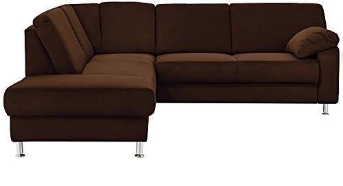 Cavadore Ecksofa Belfast mit Ottomane links / Polsterecke mit Federkern / 243 x 88 x 218 / Mikrofaser Braun Cavadore Ecksofa Belfast mit Ottomane links / Polsterecke mit Federkern / 243 x 88 x 218 / Mikrofaser Braun von CAVADORE