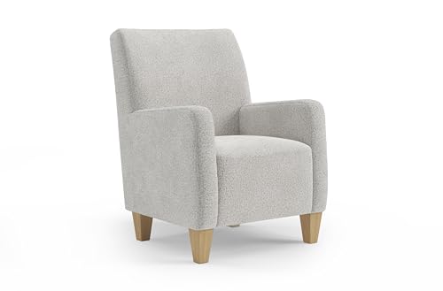 Cavadore Sessel Vida / Polstersessel im trendigen Design / 74 x 93 x 81 / Chenille, Beige von CAVADORE