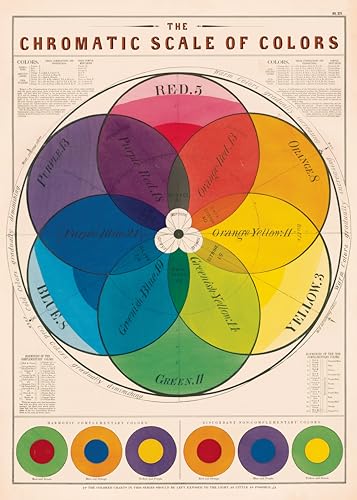 Cavallini & Co. Dekoratives Poster, Chromatische Farbskala, 50,8 x 71,1 cm, italienisches Archivpapier (WRAP/CHROMA) von CAVANILLI & CO.