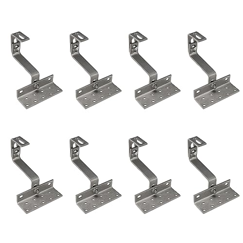 8X A2 Dachhaken 3-fach verstellbar-A2 Edelstahl V2A PV Photovoltaik Solar Montage Solarpanel Dachhalterung Dachhalter Solar Solarmodul befestigung set Dach Halterung Dachhacken Haken roof hook 115mm von CAVATINY