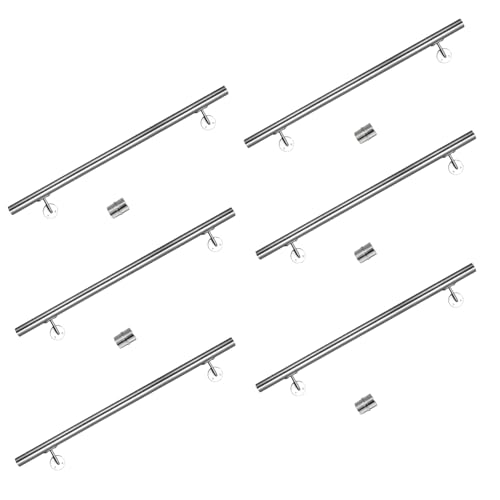 CAVATINY Edelstahl Handlauf Geländer für Treppen Brüstung Balkon - Wandhandlauf Wandhalterung - Innen und Außen Handlauf Geländer Treppengeländer Edelstahl (600CM) von CAVATINY