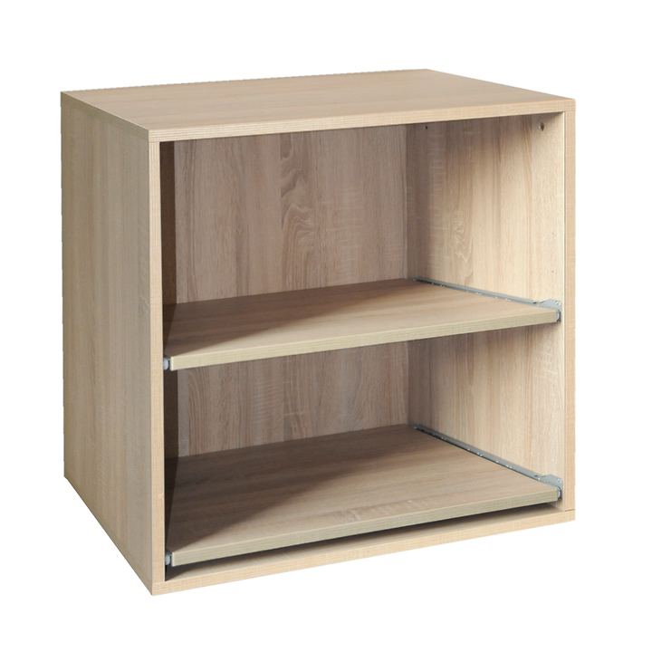 Weinregal-Modul T 55 cm mit 2 ausziehbaren Fachböden, Eiche hell, Set besteht aus: von CAVEPRO