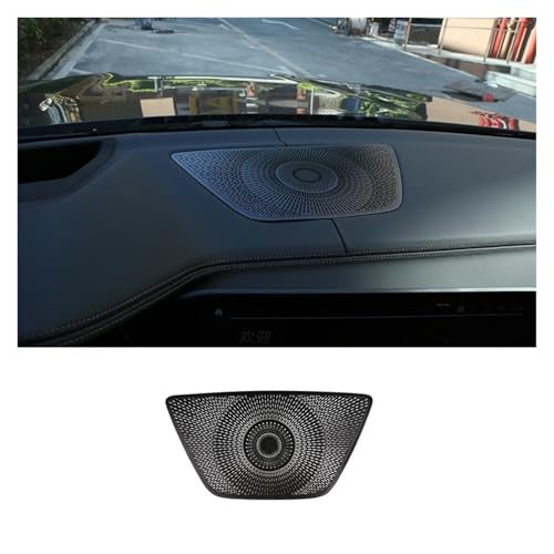 CAWEUER Auto Styling Audio Lautsprecher Armaturenbrett Lautsprecher Abdeckung Aufkleber Trim Kompatibel mit BMW X5 X6 E70 E71 F15 G05 2008-2022 innen Zubehör(for X5 X6 2019-2022) von CAWEUER