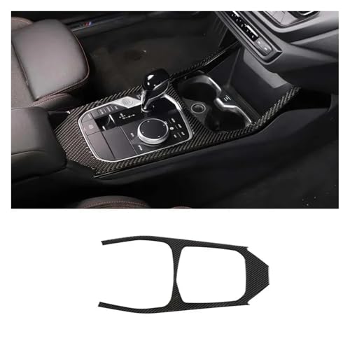 CAWEUER Kompatibel mit BMW 2er F44 2020–2024, schwarzes Carbon-Faser-Interieur-Set, Armaturenbrett-Konsole, Schalttafel-Abdeckung, dekorative Aufkleber(Style 3) von CAWEUER
