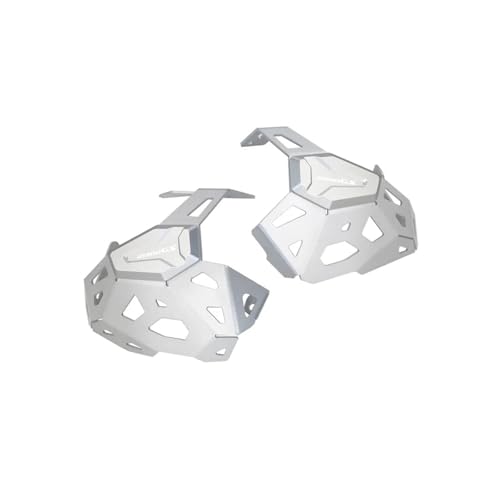 CAWEUER Kompatibel mit BMW R 1300 GS Motorrad R1300GS Zylinderschutz Zylinderkopfschutz Schutzabdeckung Motorschutz Kompatibel mit R1300 GS 2023-2024(Silver and Silver) von CAWEUER