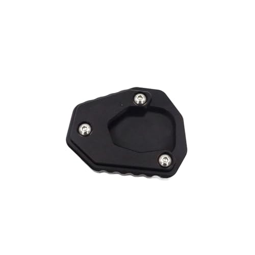CAWEUER Kompatibel mit Loncin Voge 525 DSX DS525 DSX525Motorcycle Extender Fuß Seitenständer Verlängerung Pad Unterstützung Platte -Skid Vergrößerte Basis Ds525(Black) von CAWEUER
