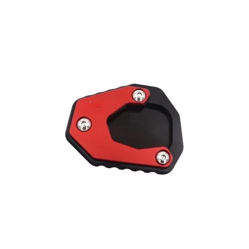CAWEUER Kompatibel mit Loncin Voge 525 DSX DS525 DSX525Motorcycle Extender Fuß Seitenständer Verlängerung Pad Unterstützung Platte -Skid Vergrößerte Basis Ds525(Red) von CAWEUER
