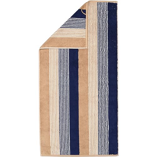 CAWÖ Home Handtücher Coast Repeat 6214 Navy-Natur - 31 Handtuch 50x100 cm von Cawö