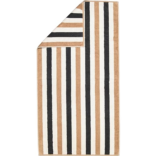 CAWÖ Home Handtücher Coast Stripes 6213 anthrazit-Natur - 37 Duschtuch 70x140 cm von Cawö