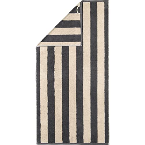 CAWÖ Home Handtücher Gallery Stripes 6212 Granit - 73 Handtuch 50x100 cm von Cawö