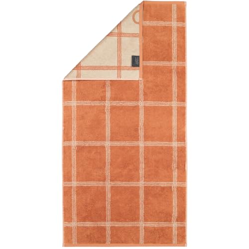 CAWÖ Home Handtücher Luxury Home Two-Tone Grafik 604 Kupfer - 32 Handtuch 50x100 cm von Cawö