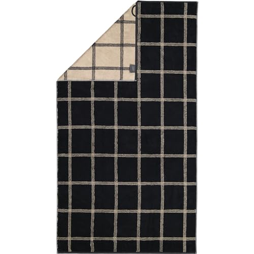 CAWÖ Home Handtücher Luxury Home Two-Tone Grafik 604 schwarz - 93 Duschtuch 80x150 cm von CAWÖ Home