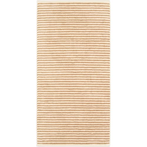 Cawö Home Handtücher Natural Streifen 6216 Natur-Caramel - 33 Gästetuch 30x50 cm von Cawö