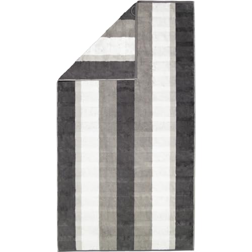 Cawö Home Handtücher Noblesse Stripe 1087 anthrazit - 77 Duschtuch 80x150 cm von Cawö