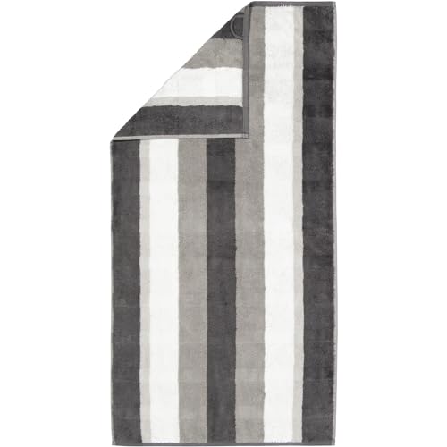 CAWÖ Home Handtücher Noblesse Stripe 1087 anthrazit - 77 Handtuch 50x100 cm von CAWÖ Home