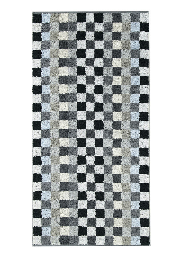 Frottier-Serie aus dem Hause Cawö, Karo, Größe 204 (1 Duschtuch, 70/140 cm), Anthrazit von CAWÖ