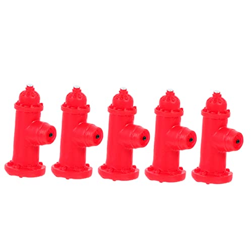 CAXUSD 1 Satz Feuerhydrant Diffusoren Für Wasserloser Diffusor Pavillon Dekorverzierung Feuerwehrauto Geburtstagsdekoration Kleiner Hydrant Laternenlampendekor Funkeln Tür Harz Rot 5st von CAXUSD