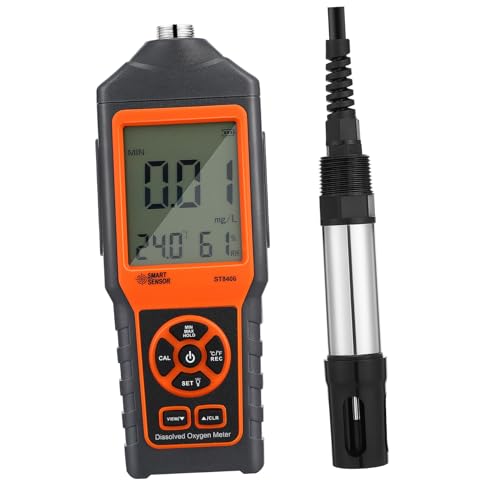 CAXUSD 1 Satz Handheld Dissolved Oxygen für Aquarien und Teiche Tragbares Wasserqualitätsmessgerät mit LCD Display und Tragetasche für Aquakultur und Gewässeranalysen CAXUSD 1 Satz Handheld Dissolved Oxygen für Aquarien und Teiche Tragbares Wasserqualitätsmessgerät mit LCD Display und Tragetasche für Aquakultur und Gewässeranalysen von CAXUSD