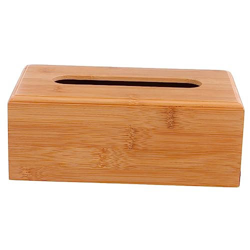 CAXUSD Holz-taschentuchbox Natürlicher Serviettenhalter Bambus-handtuchbehälter Tisch-serviettenetui Für Zuhause von CAXUSD