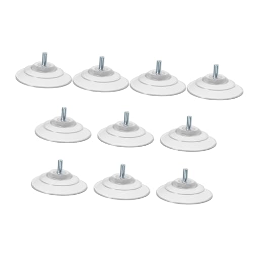 CAXUSD 10 Sätze Schraubenschraubensaugung Tasse Selbstklebender Saughalter Durchsichtige Saugnäpfe Aus Kunststoff Schieben Sie Den Saugnäpfe -haken An Große Saugpolster Transparent Pvc von CAXUSD