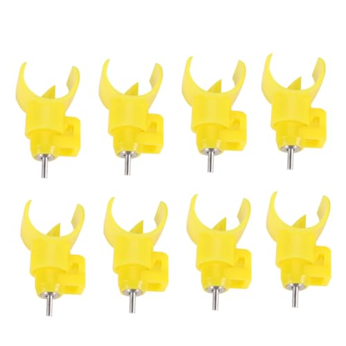 CAXUSD 10stücke Tränken Für Hühner Hühnertränken Hühnerbrunnen Gelb Wassertränke Mit Öffnungskraft Waschbar Einfache Installation Anschluss Wasserbehälter von CAXUSD