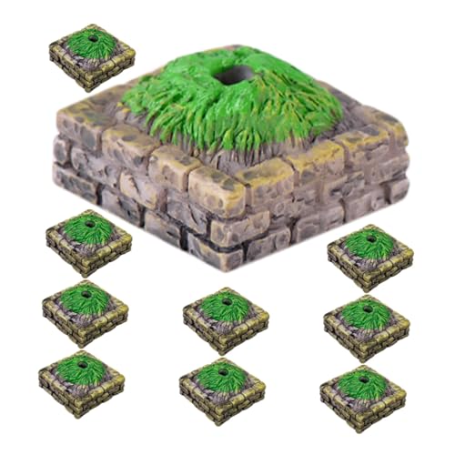 CAXUSD 10 Stück Teiliges Miniatur Baum altarbasis Resin Leichtes Langlebiges Landschaftsmodell für DIY Sandtisch und Gartendekor Handliche für Architektur Spieltischgestaltung von CAXUSD