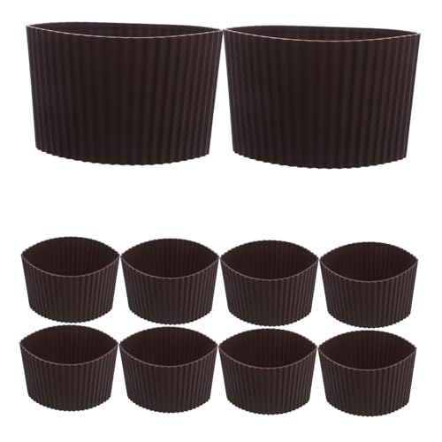 CAXUSD 10 Stück Teiliges Silikon Kaffeebecher Hitzebeständig Isolierhülle Tapered Design rutschfest Für Zuhause Büro Reise Mug Sleeve CAXUSD 10 Stück Teiliges Silikon Kaffeebecher Hitzebeständig Isolierhülle Tapered Design rutschfest Für Zuhause Büro Reise Mug Sleeve von CAXUSD