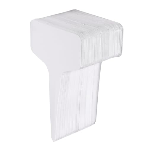 CAXUSD 100 Stück Graue Wasserdichte Pflanzenschilder aus Kunststoff Wiederverwendbare T förmige Gartenetiketten Einfach zu Beschriften Wetterfeste Pflanzenstecker für Garten von CAXUSD