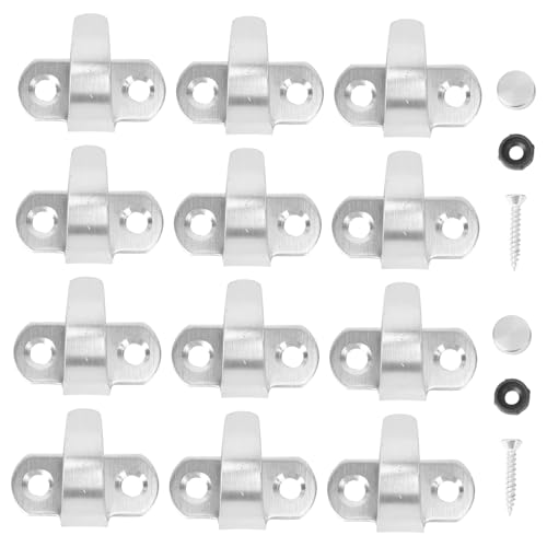 CAXUSD 12St Garderobenhaken für die Veranda Deckenhaken Haken zum Aufhängen an der Decke handtasche kleine Haken in Form eines Elefantenrüssels Schrankbodenhaken Rostfreier Stahl von CAXUSD