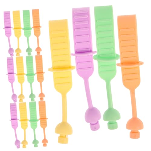 CAXUSD 16 Stück Teiliges Silikon Toilettensitz Liftset Hygienische Toilettendeckel Hebehilfe mit Rutschfestem Griff Passend für Gängige Wc Deckel Farblich Sortiert Grün Gelb Einfache von CAXUSD