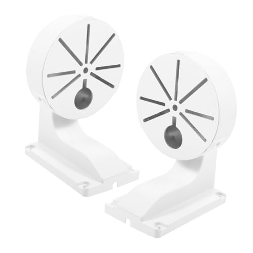 CAXUSD 2 Stück Kunststoff Wandhalterung für Sicherheitskameras Halbrunde Halterung mit Verstellbarem Winkel Wetterfest und Stabil für Innen Außenüberwachung Einsetzbar von CAXUSD