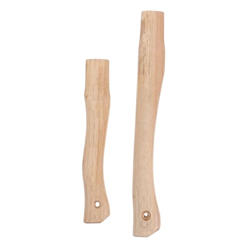 CAXUSD 2 Stück Robuste Ersatzhandgriffe für Feuerholzspalten Camping und Gartenarbeiten Passend für Verschiedene Axtmodelle Ergonomisches Design und Natürliche Holzoptik von CAXUSD