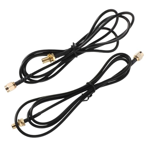 CAXUSD 2 Stück Sma Male zu Female Koaxial Verlängerungskabel Koaxialkabel Signalverstärker für Wlan Router Signalverbesserung Stabile Verbindung von CAXUSD