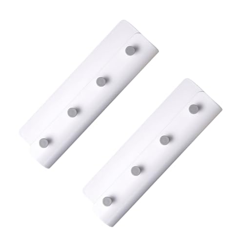 CAXUSD 2 Stück Wandhaken Weiß Aufbewahrungsregal Nordic Stil Einfach zu Montieren Vielseitig für Badezimmer Flur Schlüssel Mäntel Hüte Taschen Praktische Wandhalterung von CAXUSD